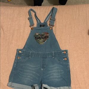 Bebe Blue Denim Overalls